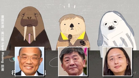 插畫家感謝防疫大將 陳時中、唐鳳超萌海獺海豹圖曝光