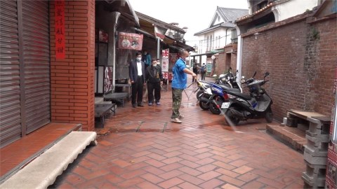 連假後防疫總動員 鹿港老街大消毒