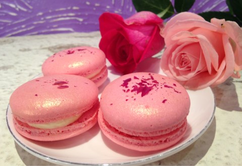 【用點心做點心】 夢幻玫瑰花馬卡龍這樣做