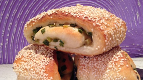 【用點心做點心】3分鐘在家做烤蔥捲~太香好吃到逆天!