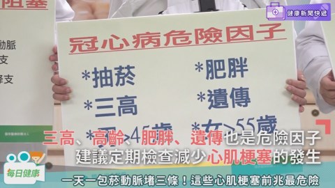 突然出現胸悶、很喘的症狀！ 醫師警告這些心肌梗塞前兆最危險