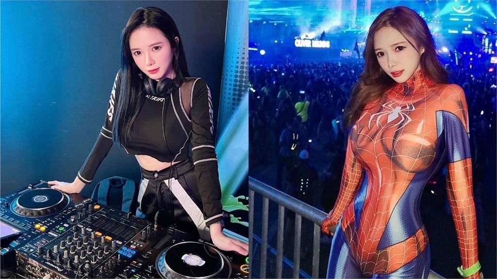 最辣DJ變身超正蜘蛛女「全套緊身裝」惹火曲線嗨翻全網！