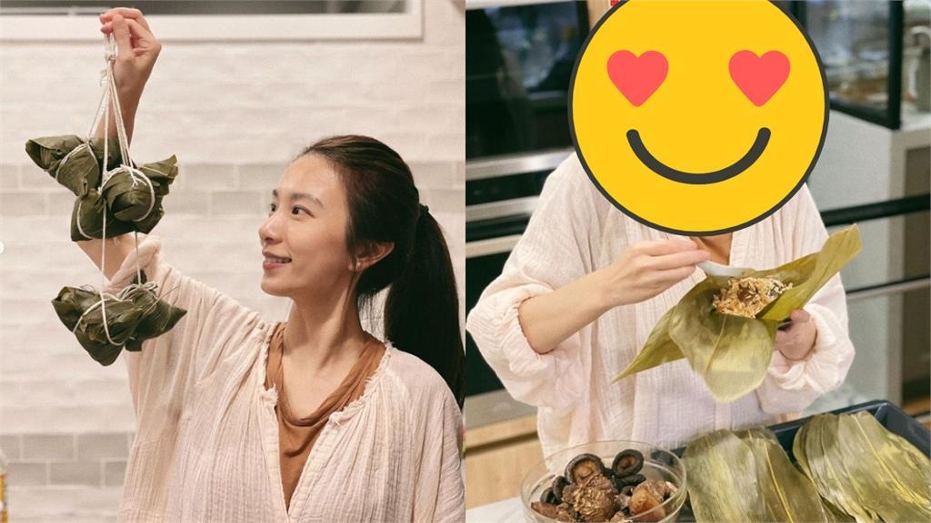客家千金田馥甄「包粽子」　端午節造型網笑：怎麼把自己包起來了