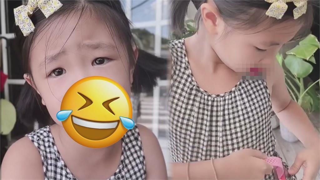 張棋惠6歲女兒「偷喝果汁」全露餡！滿嘴可疑痕跡狂否認　結局笑翻網