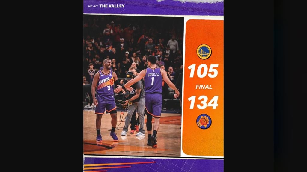 NBA/布克領軍太陽勝勇士 湯普森生涯首遭驅逐出場 NBA/布克領軍太陽勝勇士 湯普森生涯首遭驅逐出場