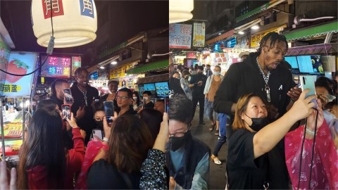 籃球/「魔獸」霍華德出沒夜市!吃蚵仔煎、夾娃娃與球迷合照嗨翻