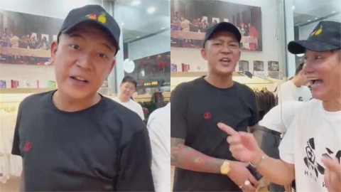 鳳梨合體賣魚王!網問「帽子金紙做的嗎」 氣炸狂譙1分鐘罵到破音