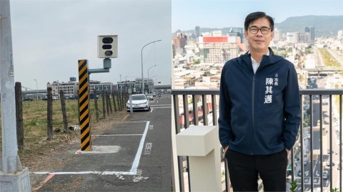 高雄奇葩停車格「正中央卡1根」!網tag陳其邁 交通局火速出手