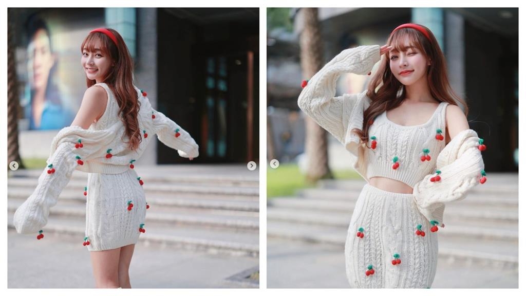 林襄化身Q彈「櫻桃妹」！胸前大膽垂掛「這顆」引萬人瘋朝聖