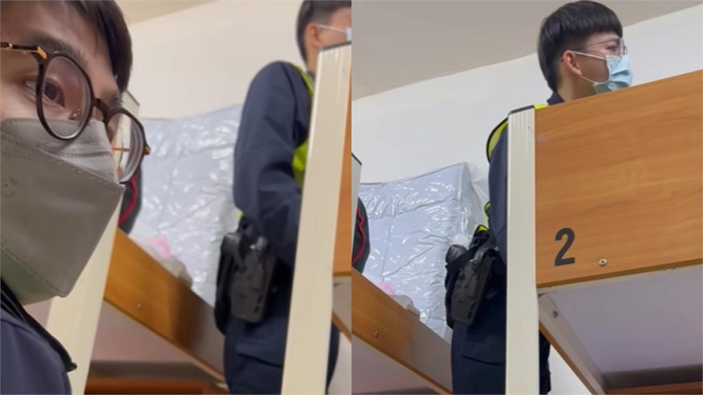 超扯畫面!北科大男宿遭醉漢闖入霸床 員警7喊「下來」他狀況外:蛤?