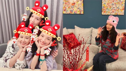 林熙蕾8歲女兒對「男神乾爹」羞講吉祥話 舒淇目睹全程秒笑翻