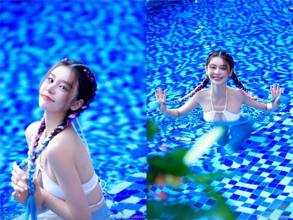 「最醜周芷若」曬比基尼照甩惡名!甜美仙氣「判若兩人」網驚呆:出水芙蓉