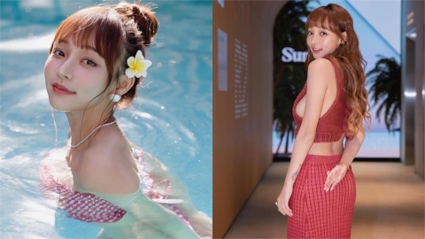 林襄上身「薄紗透視裝」尺度破表!網見「粉紅圓點」全放送驚喊:太猛了