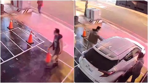 民宅前有擺三角錐!駕駛偷挪「秒變免費停車場」 地主氣炸:一定提告