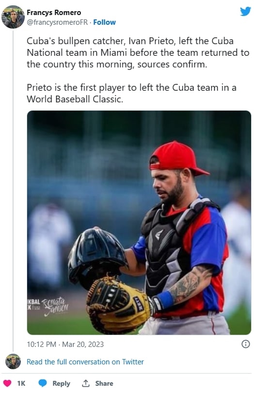 經典賽/古巴捕手叛逃中!慘輸美國後「未隨隊搭機」成本屆偷跑第1人