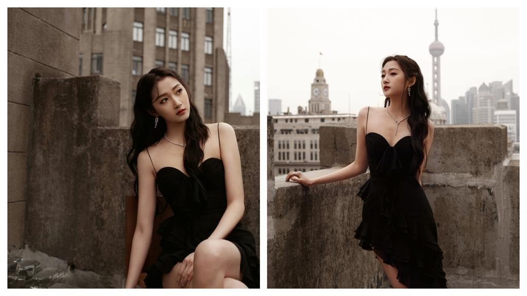 關曉彤「尺度全開」上下都露!黑色薄紗突飄起「洩走光陰影」3千萬粉急壞