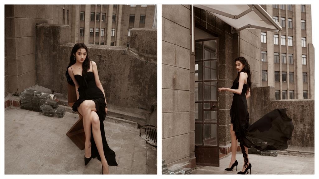 關曉彤「尺度全開」上下都露!黑色薄紗突飄起「洩走光陰影」3千萬粉急壞