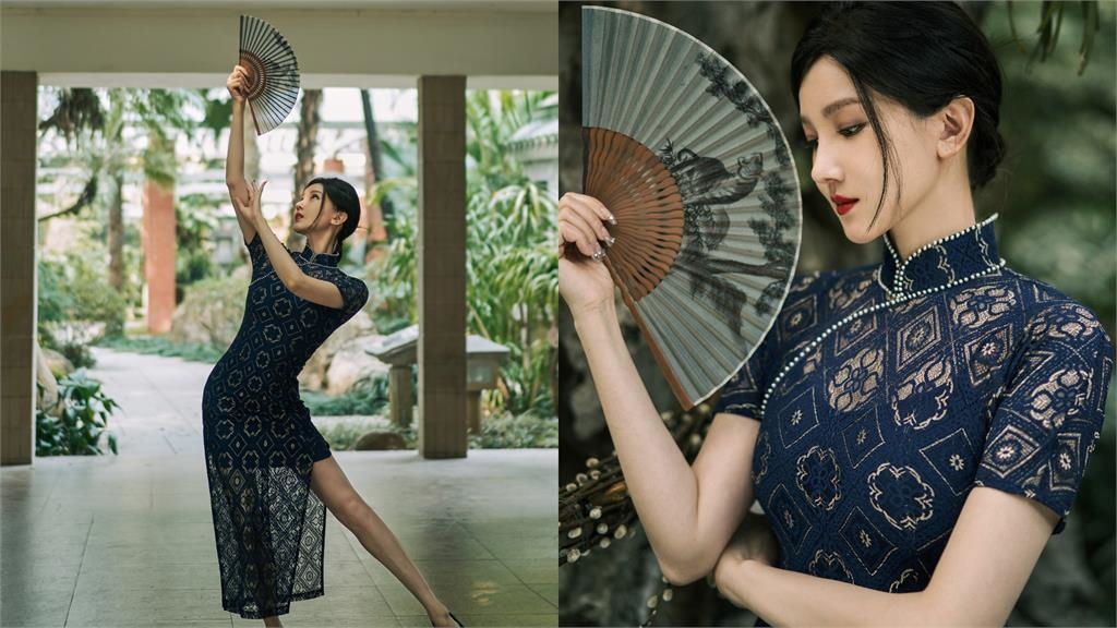 中國女星「太誠懇」連身泳衣擋不住！彎腰下水洩「驚人實力」秒贏了