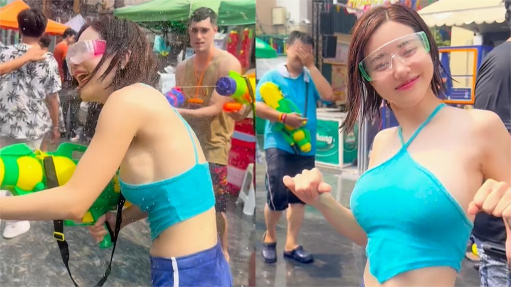南韓DJ「內裡走失」濕身狂歡!遭泰國男「鹹豬手強摸」驚恐畫面流出