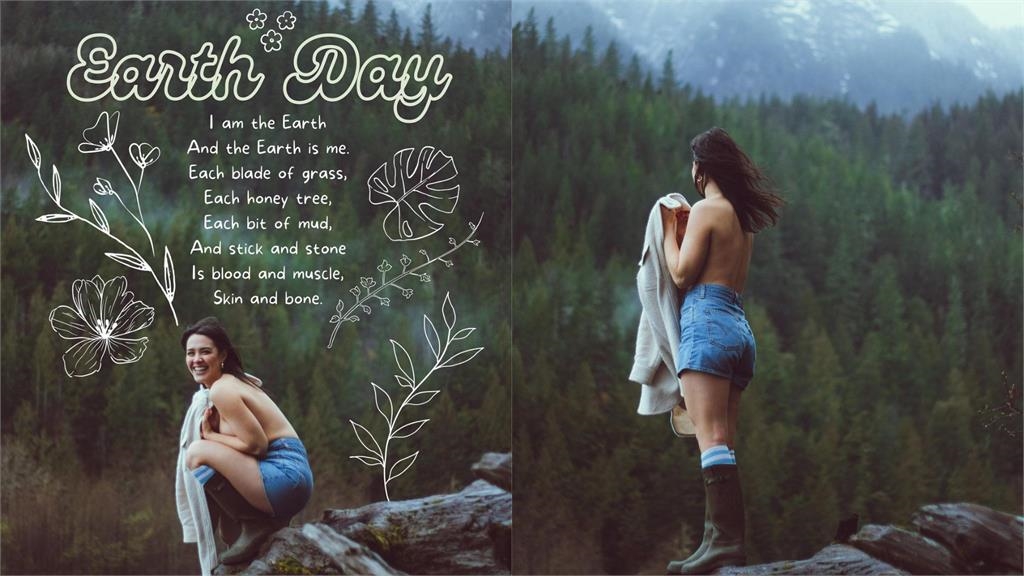 鍾麗緹混血愛女「回歸原始」宣揚環保！解放心胸辣照震撼網：美好的世界