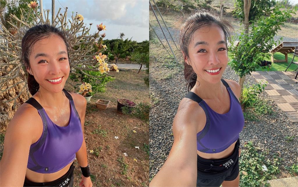 小嫻動不停背心全濕透！香汗淋漓「表情超滿足」網讚：應該很享受