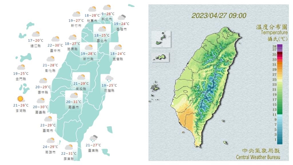 太陽露臉白天回溫！鄭明典曬「夜間紅色雲圖」：低雲不密實將消散