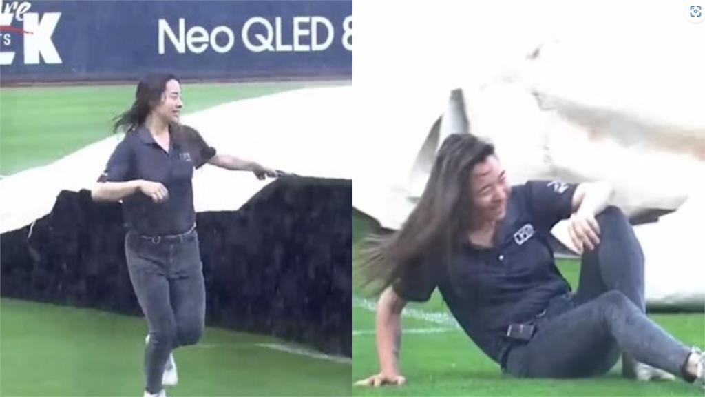 中職女工讀「整身濕漉漉」慘摔！「慢動作回放」全現形網暴動：戀愛了