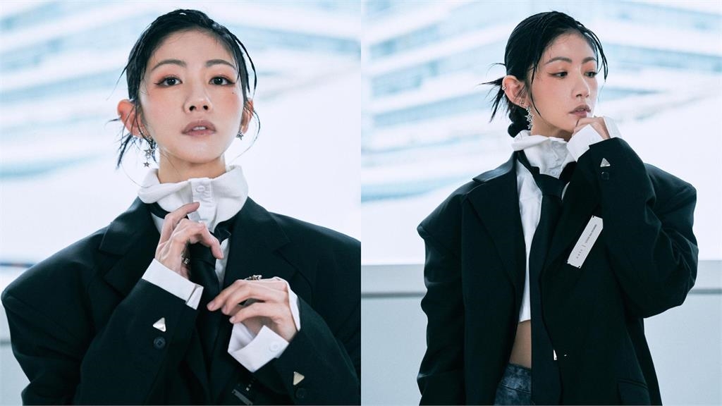 李千娜激短襯衫「霹靂辣蜜蜂腰」快著涼!0贅肉體態4千網驚呼:快斷了