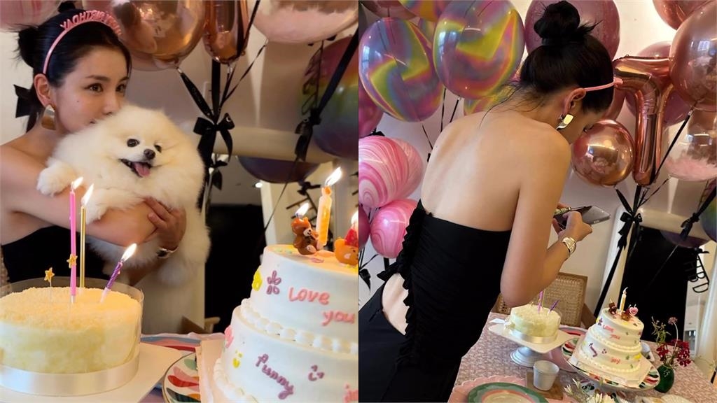 李毓芬「只包一塊布」激辣擁吻摯愛!生日趴解放超狂「真實狀態」震撼網