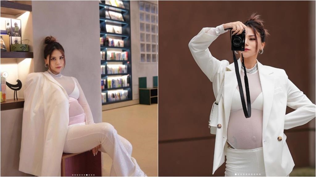 蕾菈挺「巨大孕肚」辣穿透明薄紗！強光直射「身材全現形」自認靠修圖