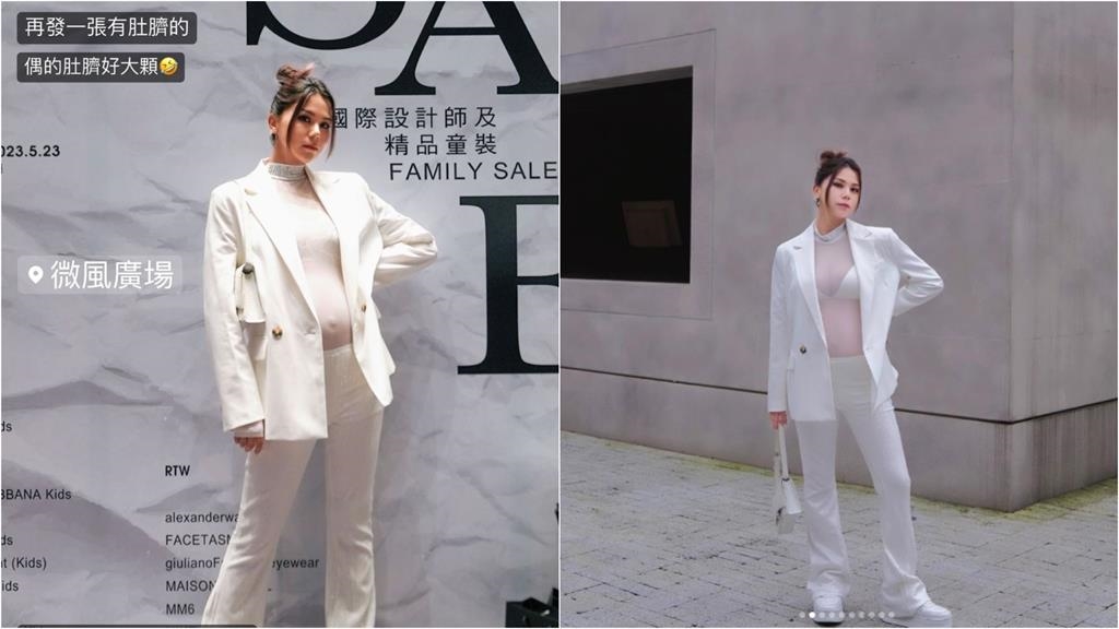 蕾菈挺「巨大孕肚」辣穿透明薄紗！強光直射「身材全現形」自認靠修圖