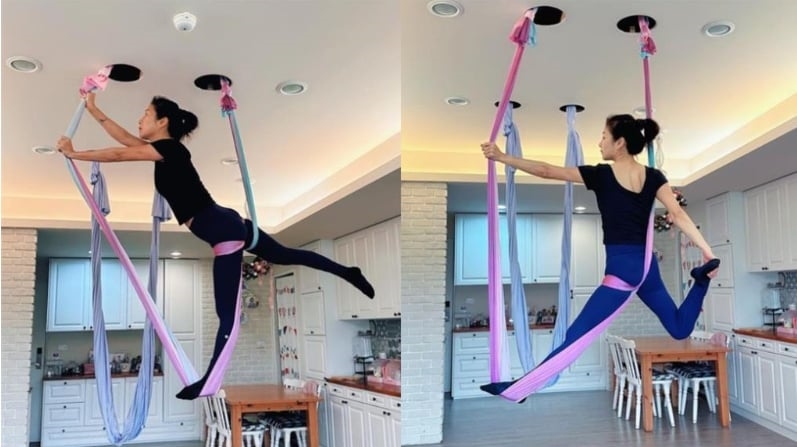 方文琳夜騎全身濕「只剩BRA」!57歲真面目同框校花女兒網驚:姊妹