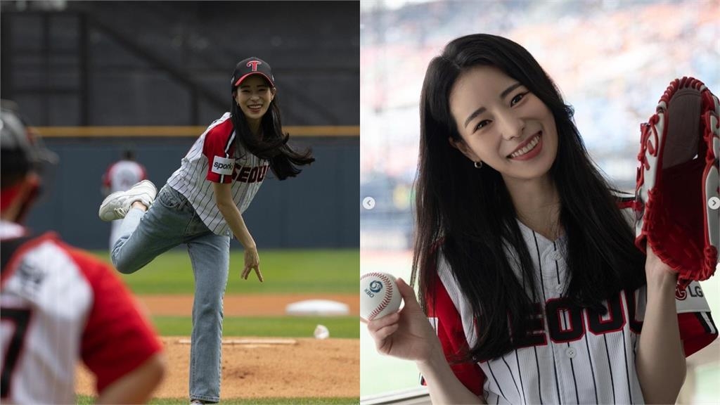 涎鎮啊～開球顯走光！側投上舉激短衣失控「猛料現形」超狂身材網瘋看