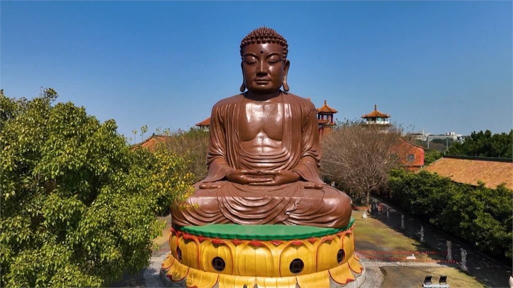 八卦山大佛修復竣工 換上「巧克力新衣」驚豔