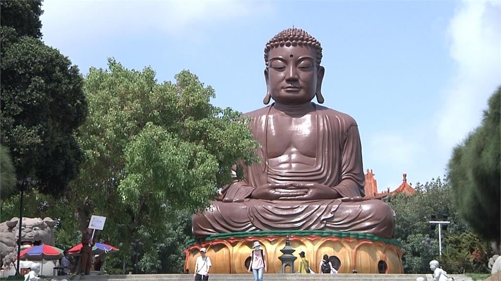 八卦山大佛修復竣工 換上「巧克力新衣」驚豔
