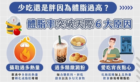 吃很少不代表就會瘦！  營養師透露：6件事讓體脂肪「默默飆高」