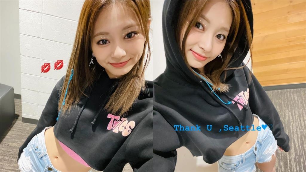 周子瑜巡演「絕頂素顏」爽遊西雅圖!短版衣起飛「私密粉嫩」大走光