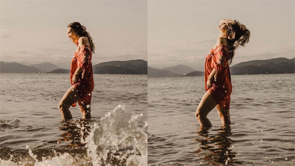 「性感女神」鍾麗緹25歲愛女也很辣！海邊溼身「肩帶滑落」全網看暈