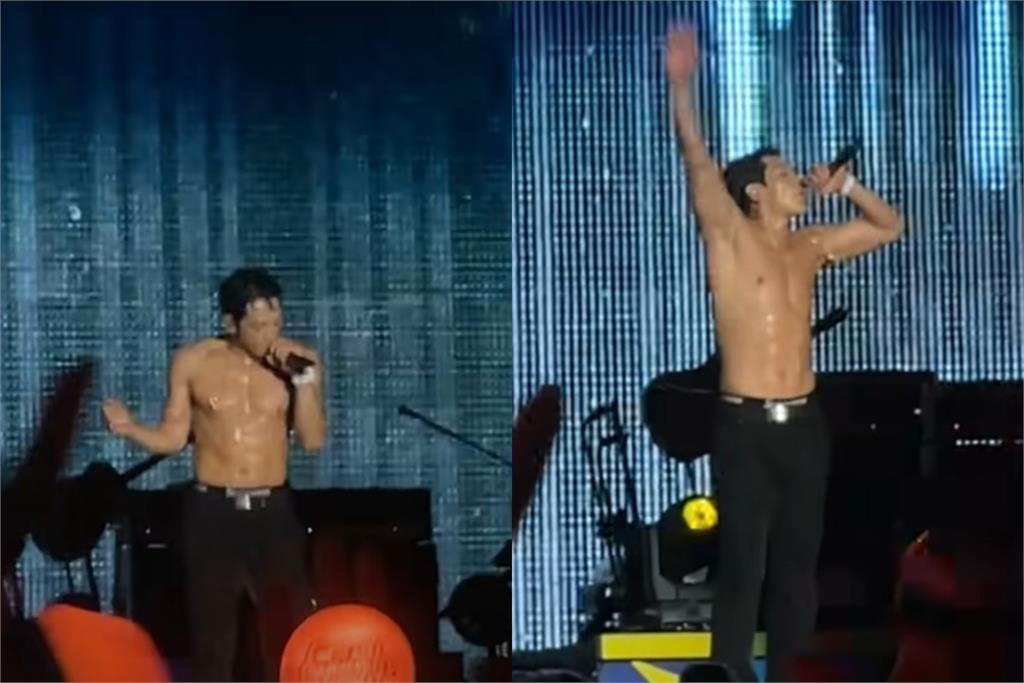 41歲還這麼壯!Rain脫上衣濕身熱舞 「六塊肌超養眼」台下全嗨炸