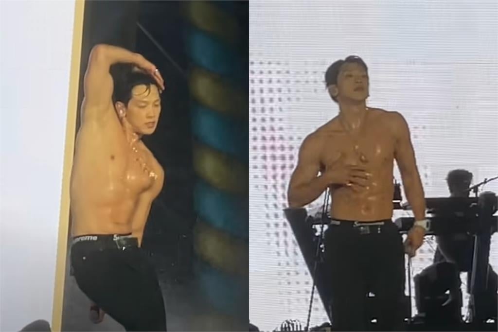 41歲還這麼壯!Rain脫上衣濕身熱舞 「六塊肌超養眼」台下全嗨炸