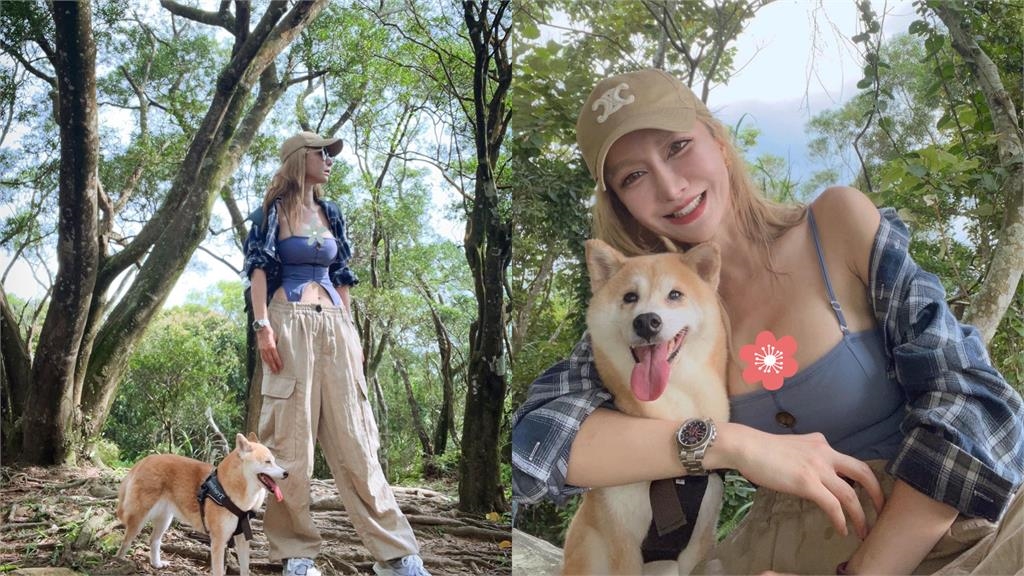 女網友登山喊熱「超細肩帶」快撐不住 驚呆6千網:目光一直被拉走
