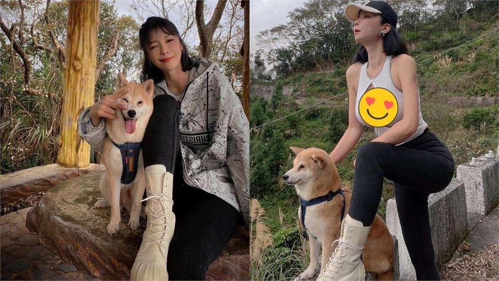 女網友登山喊熱「超細肩帶」快撐不住 驚呆6千網:目光一直被拉走