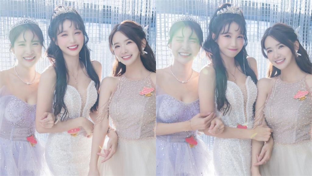 筠熹披白紗藏不住喜悅　深V禮服大秀「傲人曲線」辣暈網：全場最美！