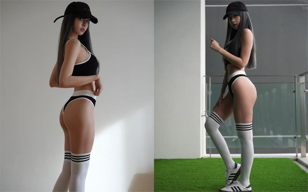 鋼琴女神緊身Bra秀「Q彈飽滿」!長褲裂成2塊布「危險地帶」頻走光