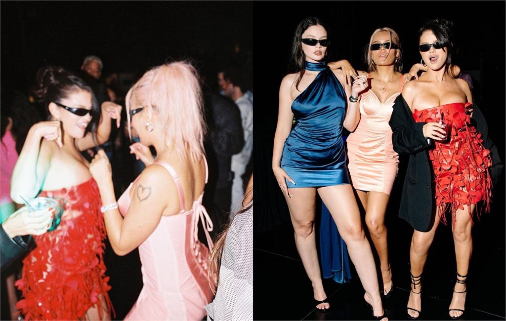 小天后賽琳娜辣穿「壓胸洋裝」開趴!急速下滑「炸出內餡」千萬網瘋看