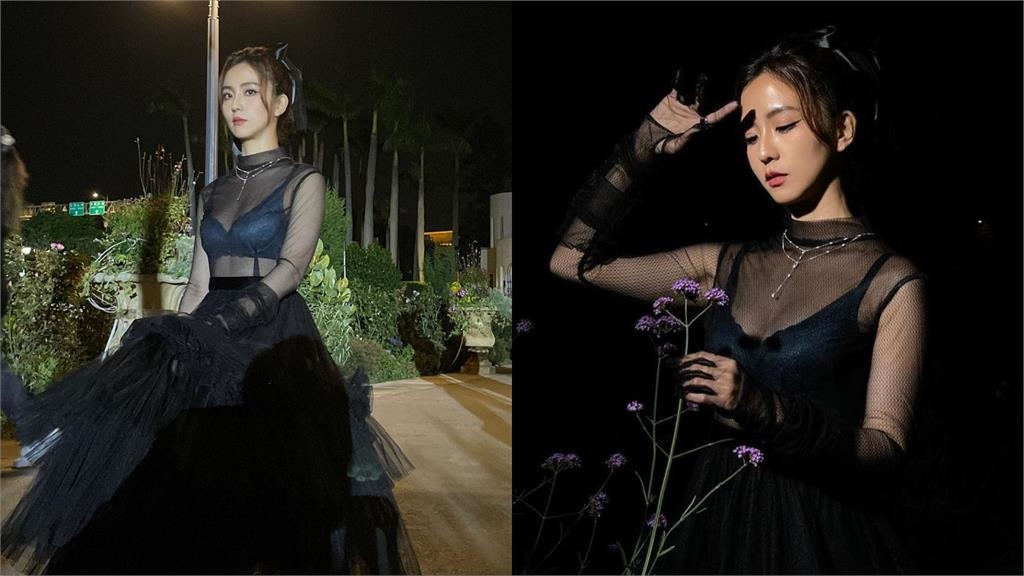 周曉涵火辣洞洞衣「內在美全露餡」！透視薄紗裝網激讚：暗黑女王