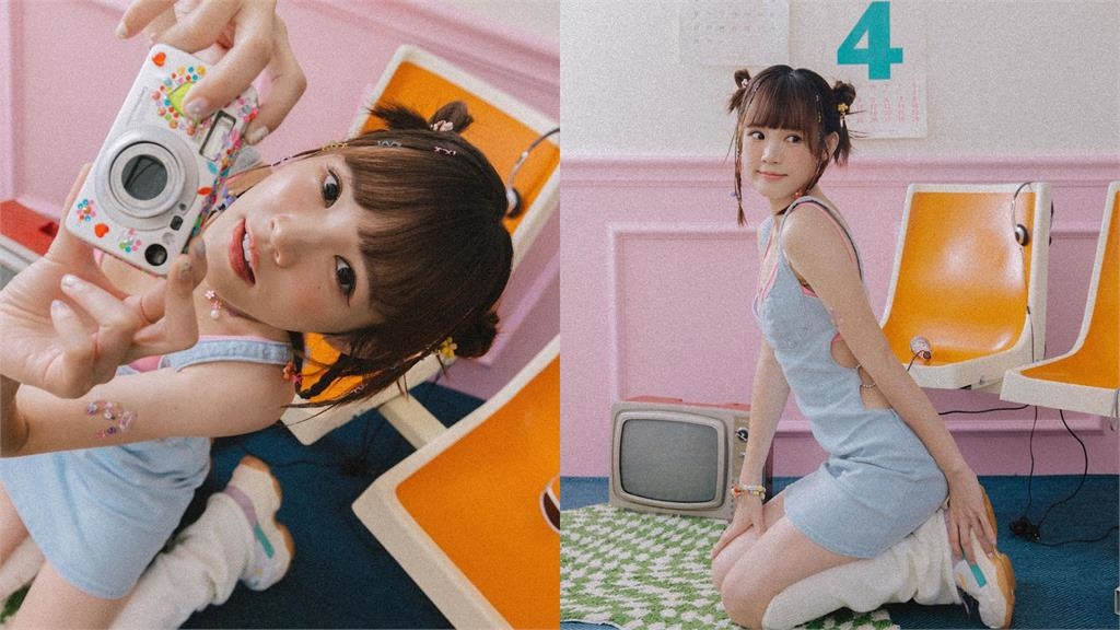 吳心緹細肩背心猛放大!坐地仰望「馬卡龍偷夾芥末」心機身形擊潰46萬粉