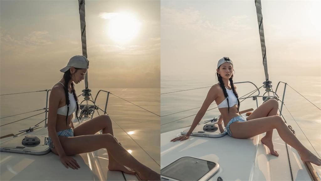 郭源元「縮水比基尼」勒出絕頂比例!上舉動作「身形全解鎖」親吐:被真空