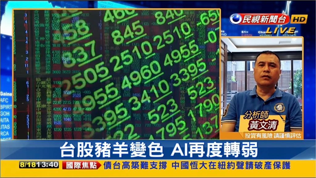 台股看民視/AI再轉弱!指數重摔135點⋯專家曝「這類股」短線有望反彈