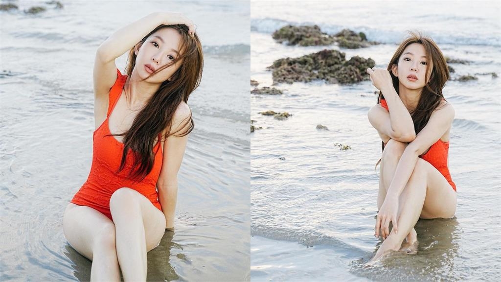 郭書瑤「泳衣神照」曝光！海浪濕身「布料貼緊緊」2萬粉急了：好壞…